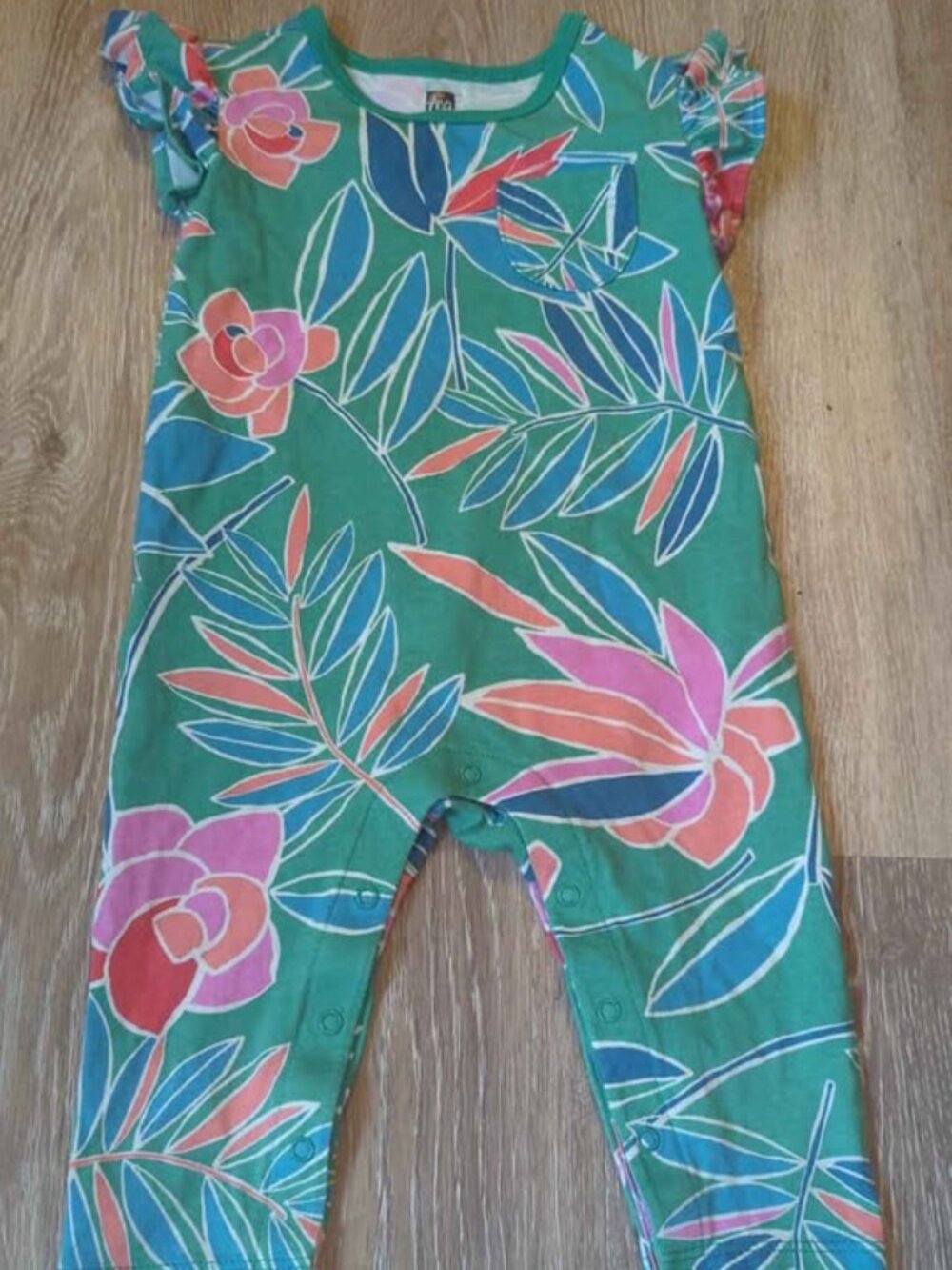 Tea Collection Floral Baby Romper 6-9 Months